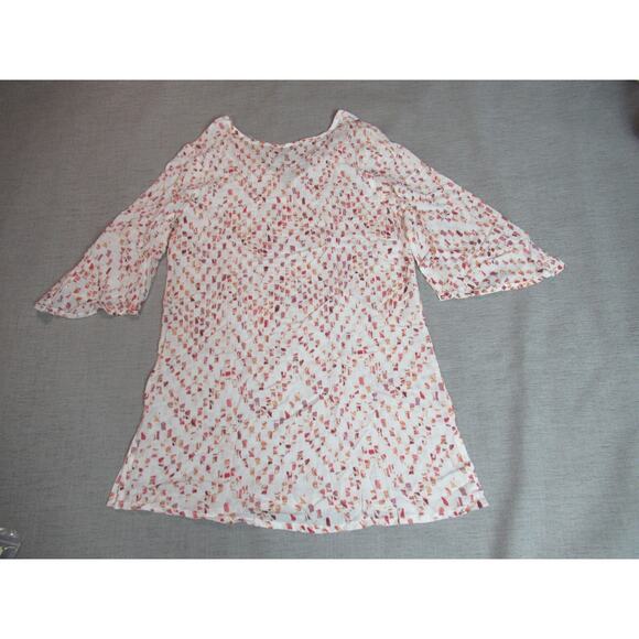 J Valdi Dress Womens Size Medium Cream Swimsuit Cover Up Coastal Resort Wear NWT - Picture 4 of 8